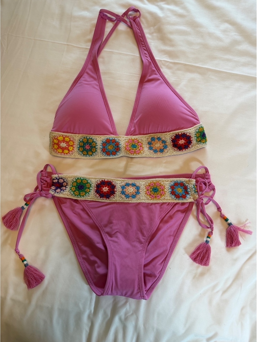 Isabella Rose Women’s 1969 Bikini SZ M PINK new with tags